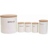Premier Housewares Cream 5 Piece Kitchen Storage Set
