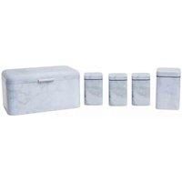 Premier Housewares Marble 5 Piece Kitchen Storage Set