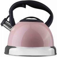 Pink Whistling Kettle 3.0L Stainless Steel Tea Water Stove Top Camping Heaters