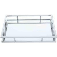 Interiors by PH Rectangular Silver Finish Tray