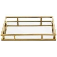 Interiors by PH Rectangular Gold Finish Tray