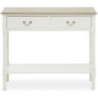 Interiors By Ph 2 Drawer Console Table Cream