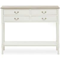 Interiors By Ph 4 Drawer Console Table Cream