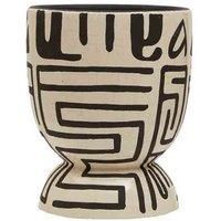 Interiors by PH Eartheware White And Black Planter