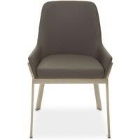 Gilden Dining Chair with Flared Arms, Grey