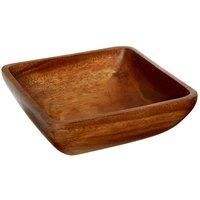 Premier Housewares Large Dark Brown Wooden Fruit Bowl Salad Bowl Serving Bowl Large Bowl Bamboo Fruit Bowl Salad Bowl & Servers 8 cm x 26 cm x 26 cm