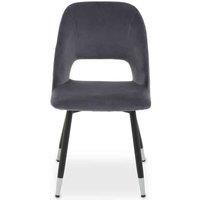 Interiors by PH Velvet Dining Chair - Grey