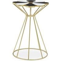 Interiors by PH Black And White Petal End Table