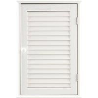 Premier Housewares Bathroom Wall Cabinet with Single Shutter Door, 57 x 39 x 17 cm - White