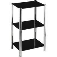 Premier Housewares 3 Tier Tall Shelf Unit  Black
