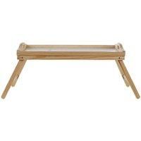 Large Pine Wooden Over Bed Folding Laptop Dining TV Lap Breakfast Table Tray NEW