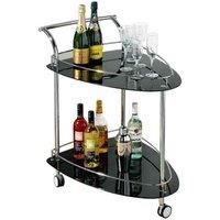 Premier Housewares Kitchen Trolley Vintage Trolley On Wheels Drinks Trolley Serving Cart Kitchen Trolleys With Wheels 84 Cm X 82 Cm X 52 Cm