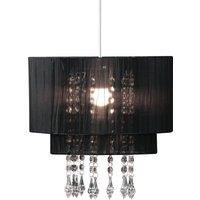 Orsina Riband Black Voile Pendant Shade
