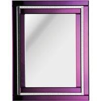 Carlotta Purple Deco Mirror