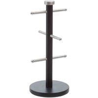 Premier Housewares 508459 6 Cup Mug Tree - Black, H31 x W14 x D14cm