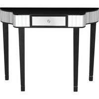 Orsina Glamorous Design Console Table, Reflective Design Hallway Table, Functional Modern Console Table For Hallway in Black