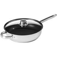 Premier Housewares Frying Pan with Glass Lid, 24 cm