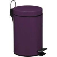 Premier Housewares Purple Kitchen Bin Recycling And Waste Bathroom Bin Non- Slip Rubbish Bin Bins For Kitchen Non Marking Recycling Bins Pedal Bin