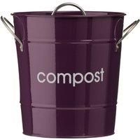 Premier Housewares Compost Bin Purple Compost Bin Kitchen Steel Garden Compost Bin Outdoor Compost Bin Zinc Compost Bins Garden Kitchen Compost Bin