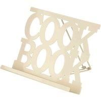 Premier Housewares 509442 Cookbook Stand - Cream , H20 x W30 x D4cm