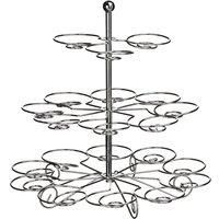 Maison By Premier Chrome 3 Tier Cake Stand Stylish Design - RRP £28.49