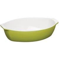 Premier Housewares Ovenlove 1.6 Ltr Microwaveable Durable Oval Baking Dish Green