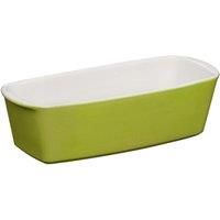 Premier Housewares Stoneware Lime Green Elongated Baking Loaf Dish 1.5 Liter Oven Dish For Lasagna Dishes and Bread Loaves Oven Proof Stonewear Loaf Dish 12 x 8 x 29
