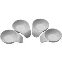 Premier Housewares Serving Dish Small Bowl Serving Bowl Dessert Bowl Serving Dishes Set in Ceramic White 3hx12wx9d