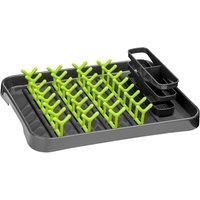 Essentials By Premier Grey And Lime Green Dish Drainer New Look - RRP £26.49