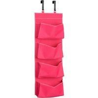 4 Tier Door Over Door Hanging Hook Organiser Shoes Storage Pockets Wardrobe Unit