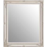 Classic Wall Mirror Silver Finish Rectangle Home Décor Contemporary Style