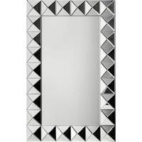 Interiors By Premier 3D Effect Rectangular Wall Mirror Geometric