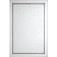 Orsina Rivulet Splash Effect Wall Mirror in Silver