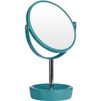 Premier Housewares Turquoise Swivel Mirror with Magnifying Option