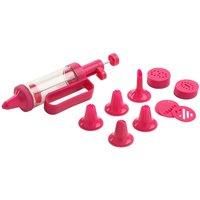 Premier Housewares Cookie and Cupcake Decorating Piping Set, Plastic, Pink - 31 piece