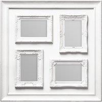 Premier Housewares Multi-Photo Frame for 4 Photos of 4 x 6-Inch Size, White