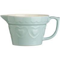 Premier Housewares Sweet Heart Basting Jug, Pastel Green, 1.7 Litre, Stoneware, 28 x 21 x 15 cm
