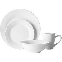 Interiors By Ph 16 Piece White Dinner Set
