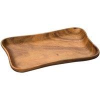 Premier Housewares Acacia Wood Socorro Concave Serving Dish - Brown