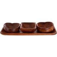 Premier Housewares Socorro Serving Dish Set - 5 x 36 x 15 cm, Acacia Wood