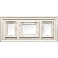 Premier Housewares Vintage Multi-Photo Frame for 3 Photos, Cream
