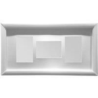 Premier Housewares Multi Photo Frame 6 x 4inch White - 3 Photo, white