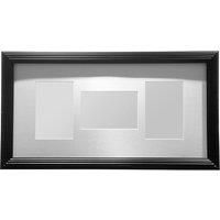 Premier Housewares Multi-Photo Frame for 3 Photos, Black, 25 x 50 x 2 cm