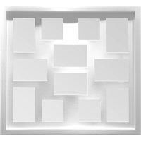 Premier Housewares Multi-Photo Frame for 12 Photos, White