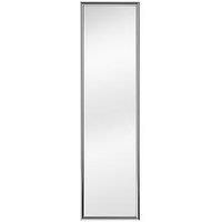 Premier Housewares Plastic Frame Over Door Mirror - Silver