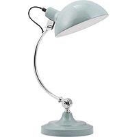 Premier Housewares Vermont Table Lamp in Shutter Blue Chrome
