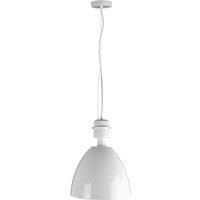 Premier Housewares Stockholm Pendant Light, Metal, E27, 60 W - White
