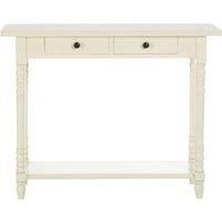 Heritage 2 Drawers White Console Table - Traditional design