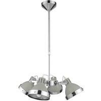 Premier Housewares E14 Small Edison Screw Ceiling Pendant, 40 W - Light Grey