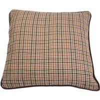 Premier Housewares Heritage Tartan Cushion - Beige